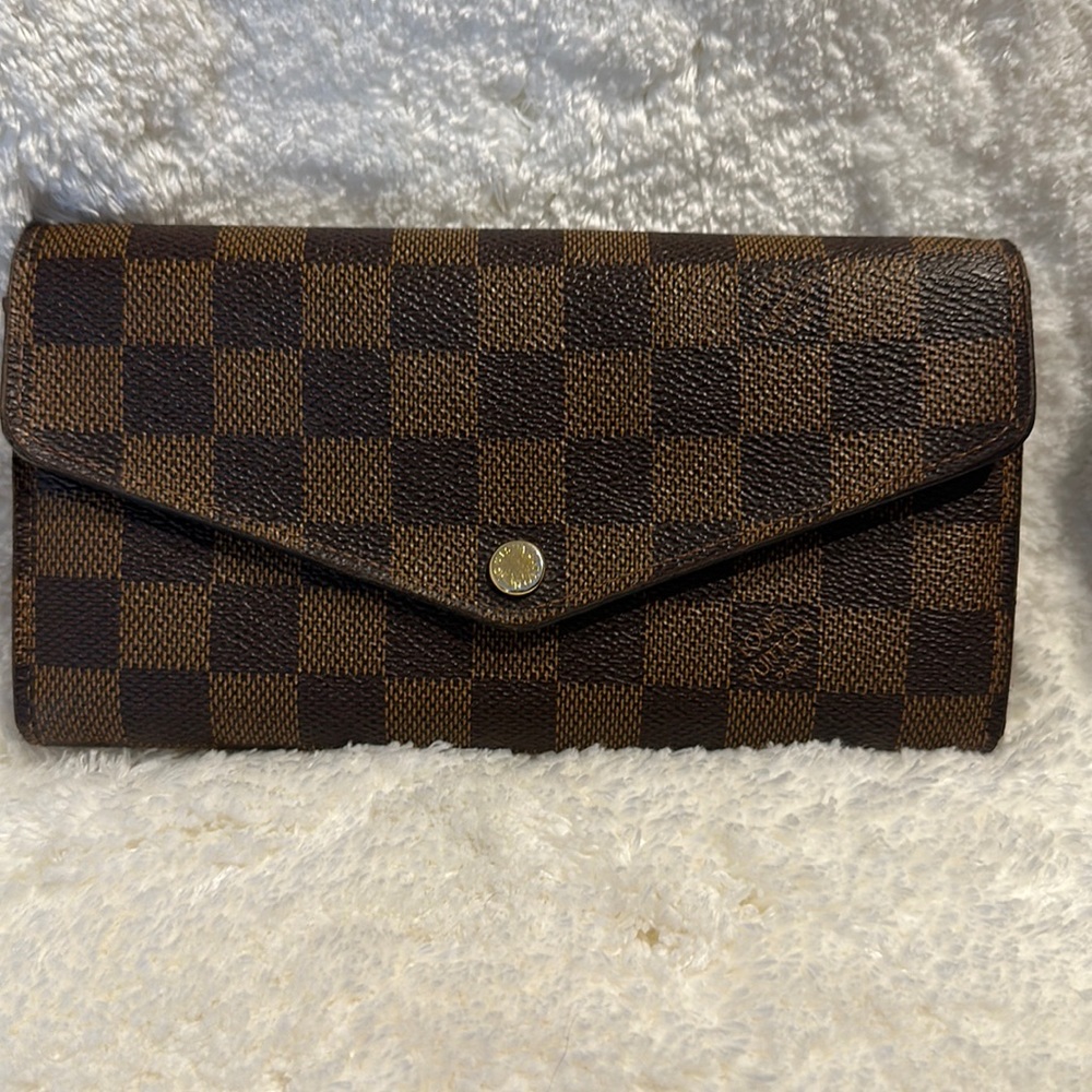 Louis Vuitton Damien Ebene Sarah Wallet